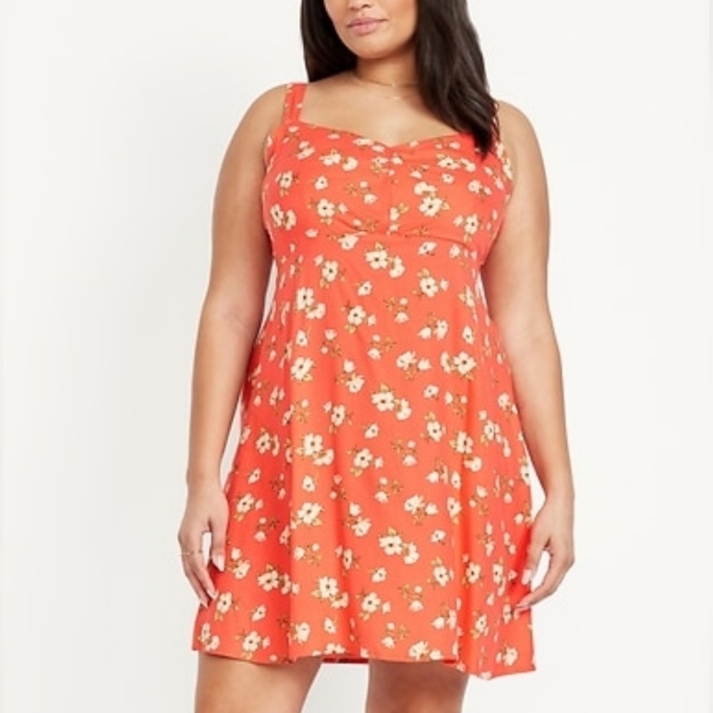 Old Navy Fit And Flare Crepe Dress